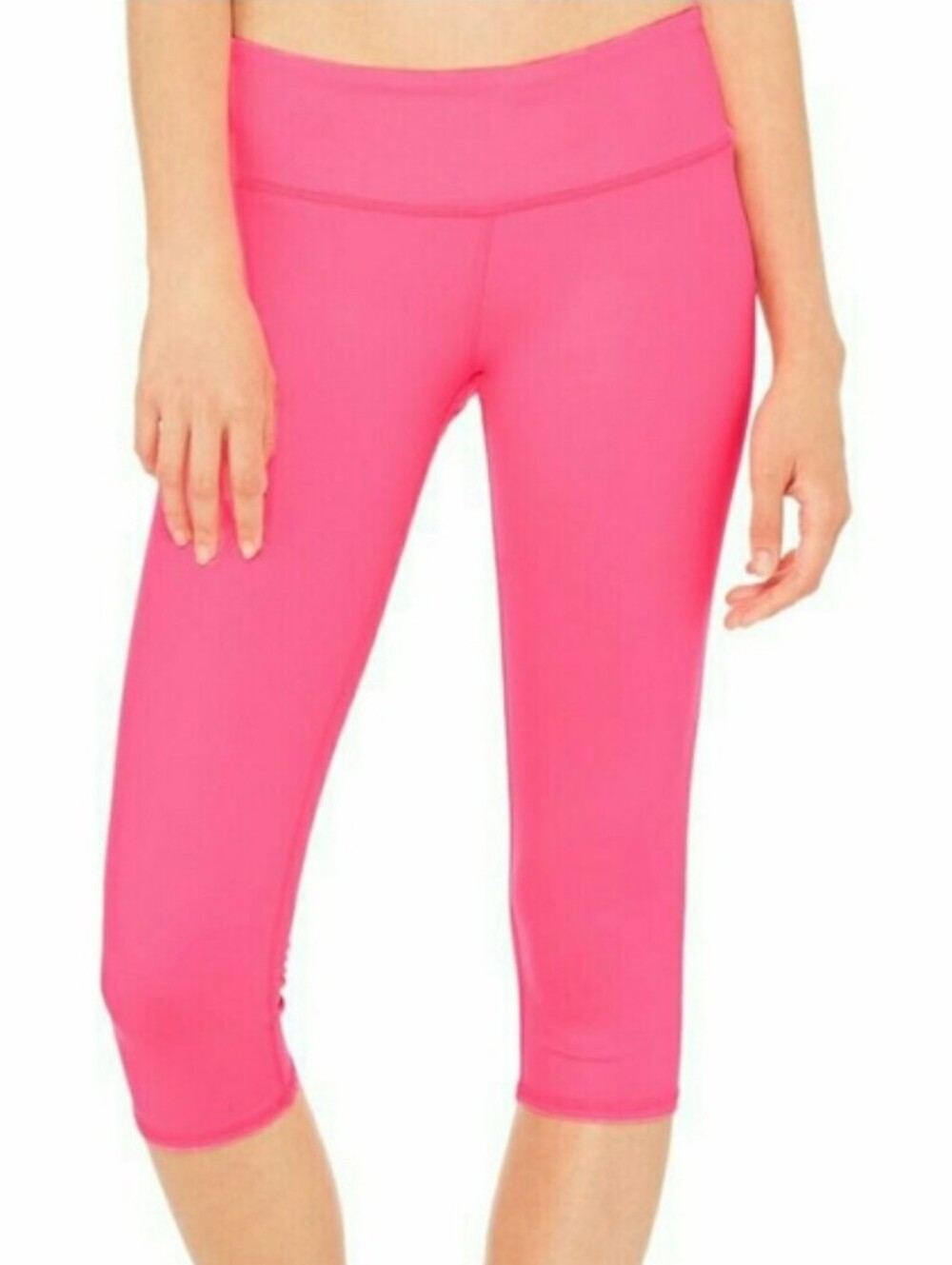 Alo hot pink active airbrush capri leggings